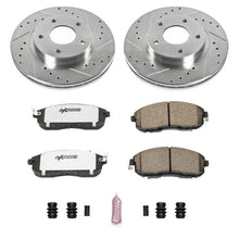 Load image into Gallery viewer, PowerStop Power Stop Z26 Street Warrior Brake Kit Front fits 1999-2001 Nissan Maxima Gle / 2001 Nissan Maxima SE 20TH Anni...