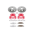 Load image into Gallery viewer, PowerStop Power Stop Z26 Street Warrior Brake Kit w/Calipers Front fits 1999-2002 Ford Mustang