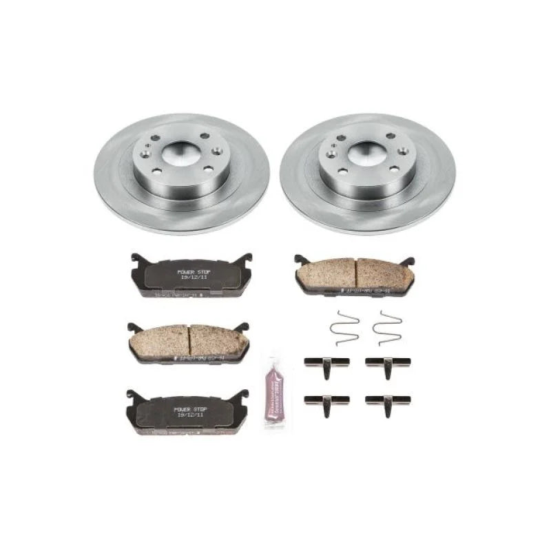 PowerStop Rear Autospecialty Brake Kit fits 1991-1996 Ford Escort GT / 1992-1993 Ford Escort Lx-e / 1990-1994 Mazda Proteg...