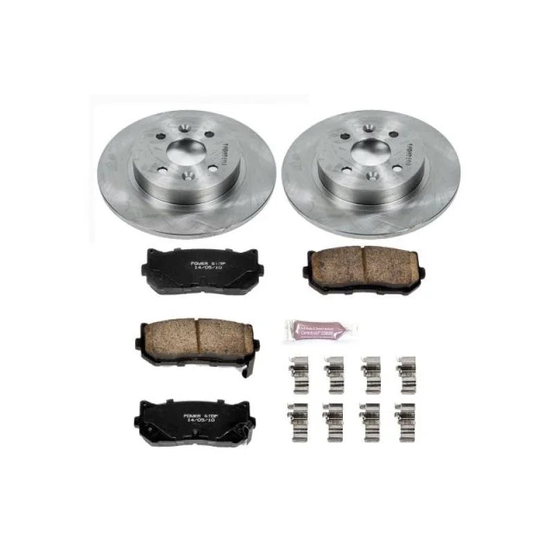 PowerStop Rear Autospecialty Brake Kit fits 1998-2003 Kia Sephia / Spectra - Main Product View