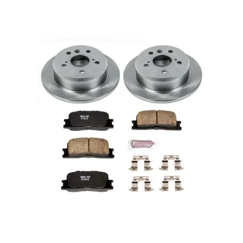 PowerStop Rear Autospecialty Brake Kit fits 2002-2003 Lexus ES300 / 2004-2006 Lexus ES330 / 2002-2006 Toyota Camry LE - Ma...