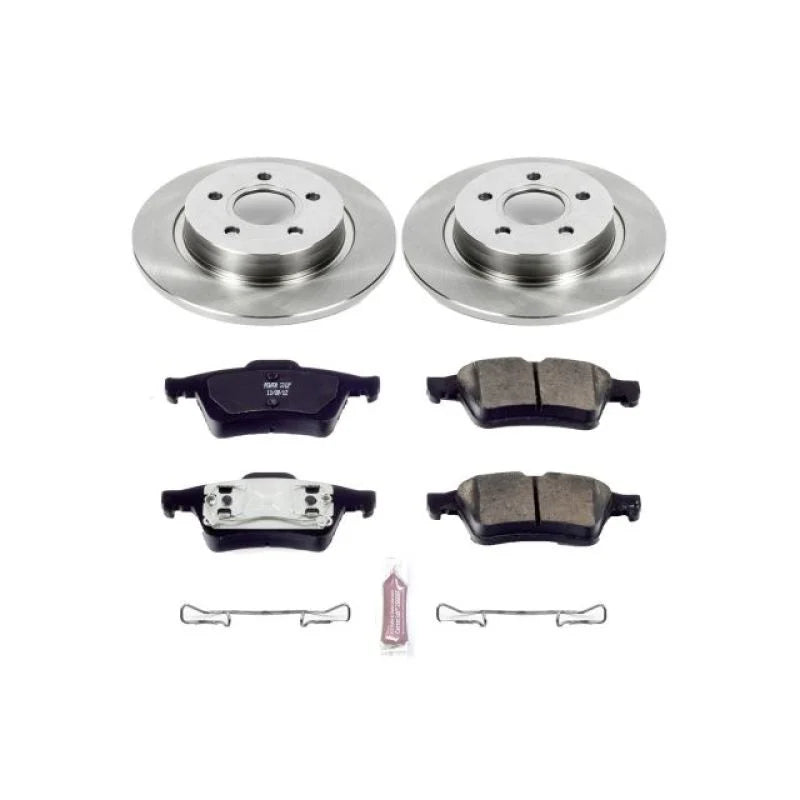 PowerStop Rear Autospecialty Brake Kit fits 2004-2005 Volvo S40 / V50 - Main Product View