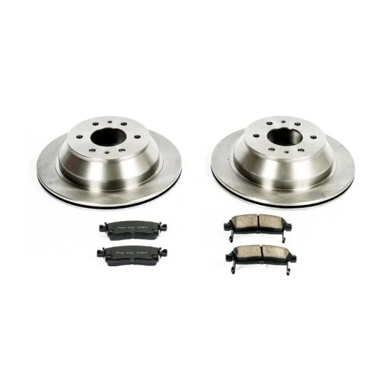 PowerStop Rear Autospecialty Brake Kit fits 2004-2007 Buick Rainier / 2003-2006 Chevrolet SSR / 2002-2009 Chevrolet TrailB...