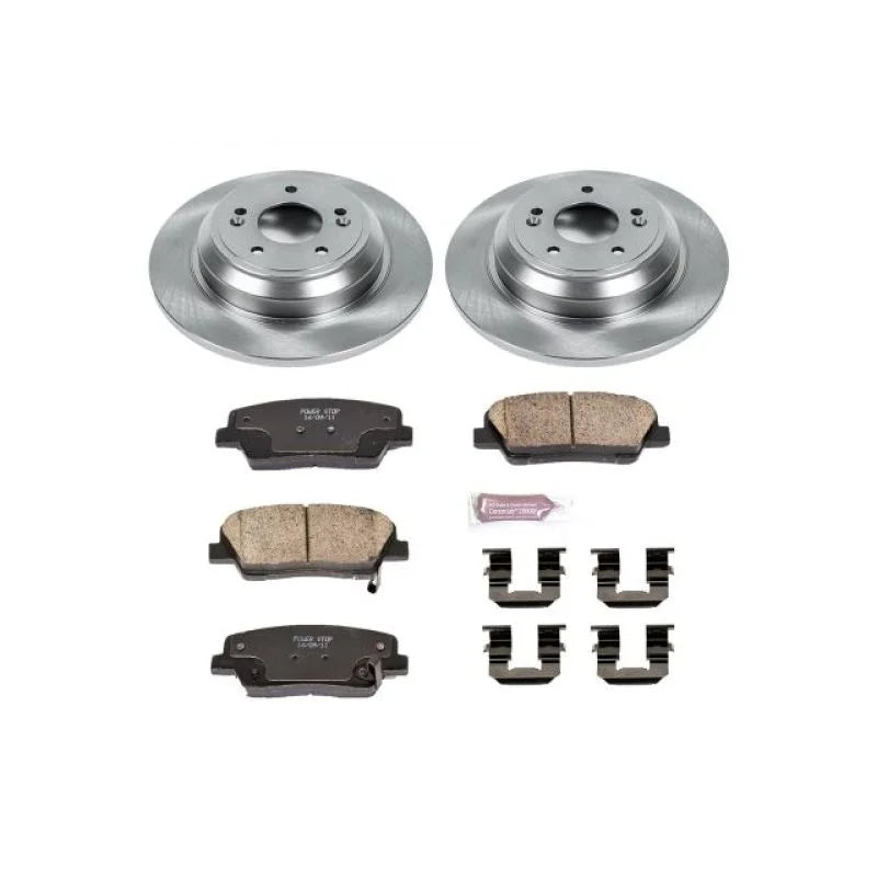 PowerStop Rear Autospecialty Brake Kit fits 2009 Hyundai Genesis 3.8 / 2018-2021 Kia Stinger - Main Product View