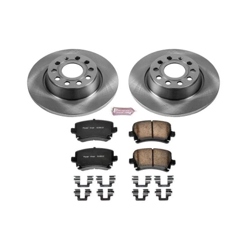 PowerStop Rear Autospecialty Brake Kit fits 2013 Audi A3 / 2007 Volkswagen Eos 2.0T / 2008-2010 Volkswagen Eos Komfort / 2...