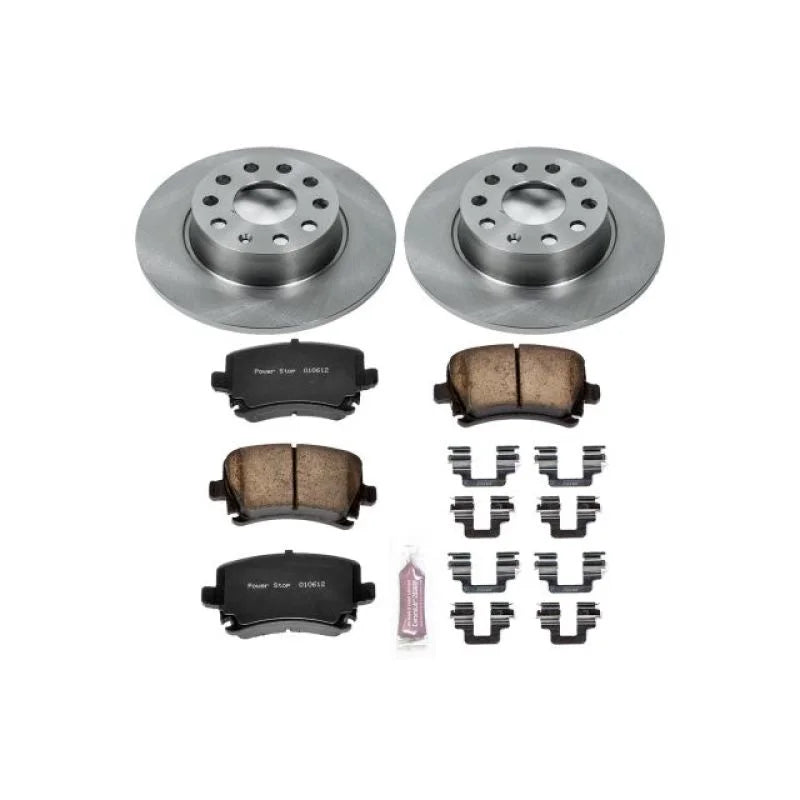 PowerStop Rear Autospecialty Brake Kit fits 2013 Audi A3 Quattro / 2010 Volkswagen Golf - Main Product View