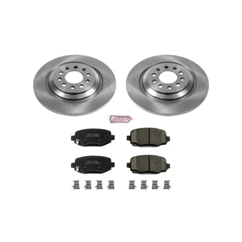 PowerStop Rear Autospecialty Brake Kit fits 2014-2023 Jeep Cherokee - Main Product View