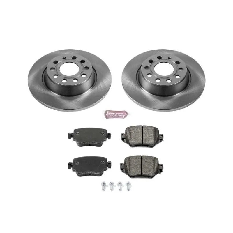 PowerStop Rear Autospecialty Brake Kit fits 2016-2018 Audi Q3 / 2016-2018 Audi Q3 Quattro / 2017 2018 Volkswagen Golf S / ...