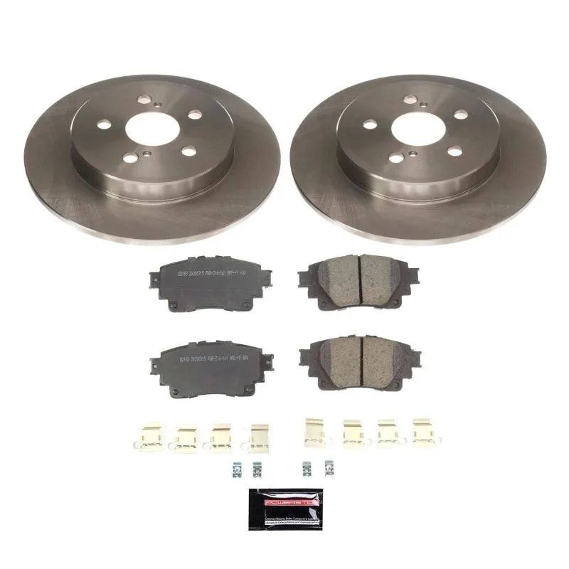 PowerStop Rear Autospecialty Brake Kit fits 2019-2024 Toyota Corolla
