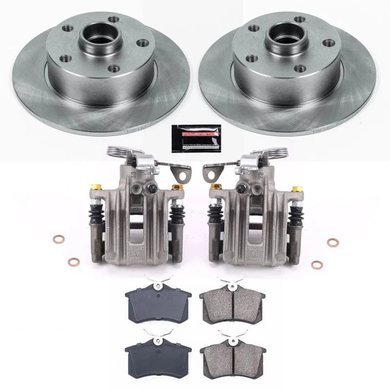 PowerStop Rear Autospecialty Brake Kit w/Calipers fits 1998-2001 Audi A4 / 1998 Audi A4 Avant
