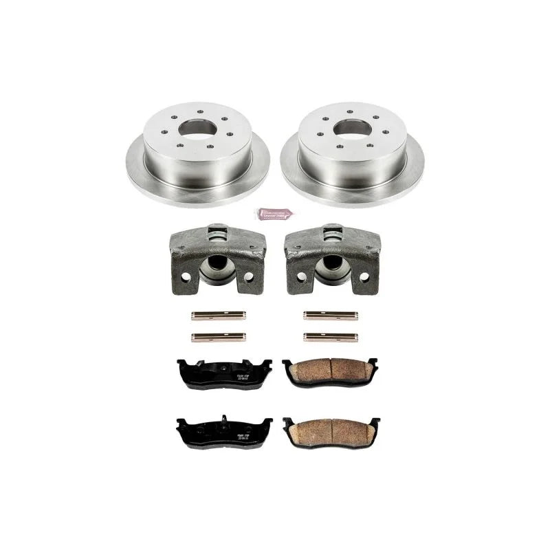PowerStop Rear Autospecialty Brake Kit w/Calipers fits 2000-2003 Ford F-150 / 2004 Ford F-150 Heritage / 1998-1999 Ford F-250