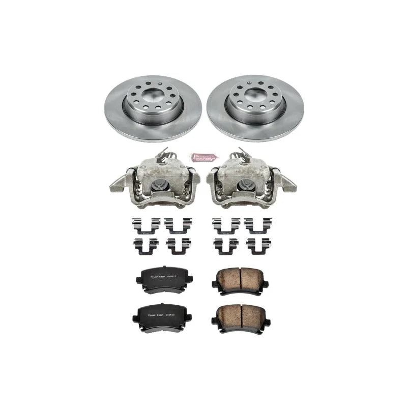 PowerStop Rear Autospecialty Brake Kit w/Calipers fits 2009 Audi A3 / 2006-2009 Audi A3 Quattro