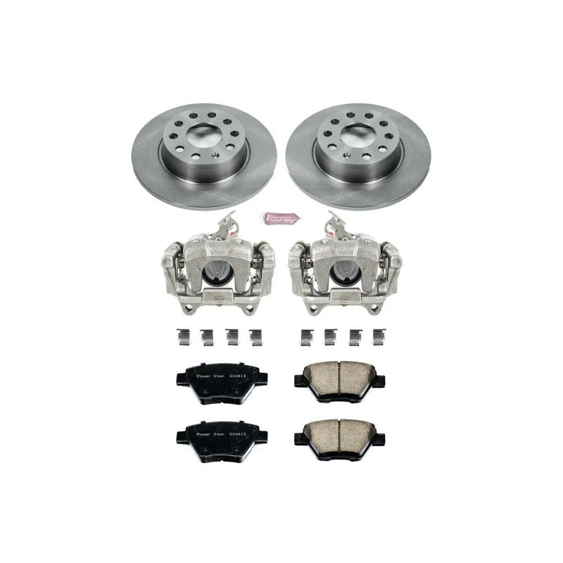 PowerStop Rear Autospecialty Brake Kit w/Calipers fits 2010-2013 Audi A3 / 2010-2013 Audi A3 Quattro / 2012 Volkswagen Bee...