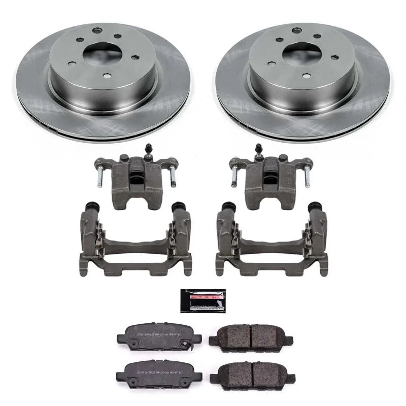 PowerStop Rear Autospecialty Brake Kit w/Calipers fits 2015 Infiniti Q40 / 2010-2019 Nissan 370Z / 2010-2018 Nissan 370Z N...