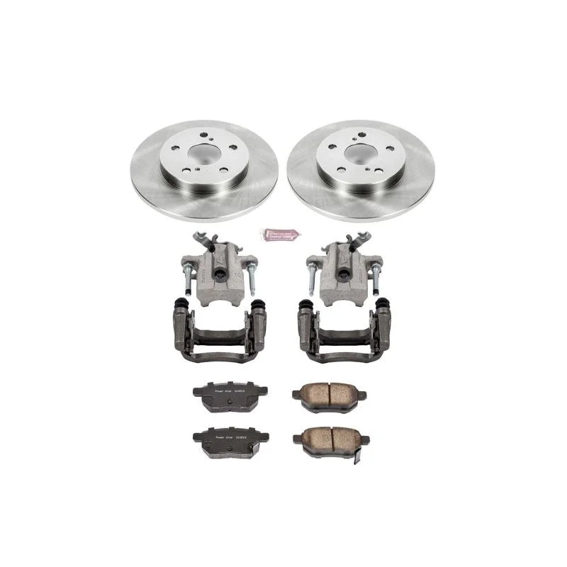 PowerStop Rear Autospecialty Brake Kit w/Calipers fits 2016 Scion im / 2017-2018 Toyota Corolla im