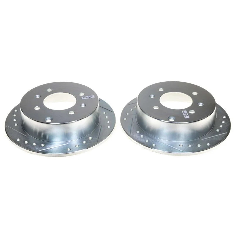 PowerStop Rear Drilled & Slotted Rotor Pair fits 1999-2004 Hyundai Sonata / 2004-2005 Hyundai Sonata GL / 1999-2005 Hyunda...