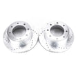 Load image into Gallery viewer, PowerStop Rear Drilled &amp; Slotted Rotor - Main Product View