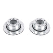 Load image into Gallery viewer, PowerStop Rear Drilled &amp; Slotted Rotor Pair fits 2009-2025 Ram 2500 / 2009-2012 Ram 3500 - Main Product View