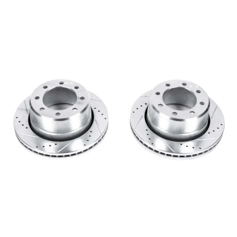 PowerStop Rear Drilled & Slotted Rotor Pair fits 2009-2025 Ram 2500 / 2009-2012 Ram 3500 - Main Product View