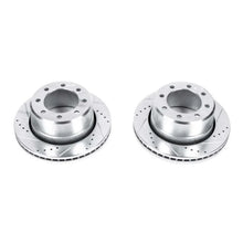 Load image into Gallery viewer, PowerStop Rear Drilled &amp; Slotted Rotor Pair fits 2009-2025 Ram 2500 / 2009-2012 Ram 3500 - Main Product View