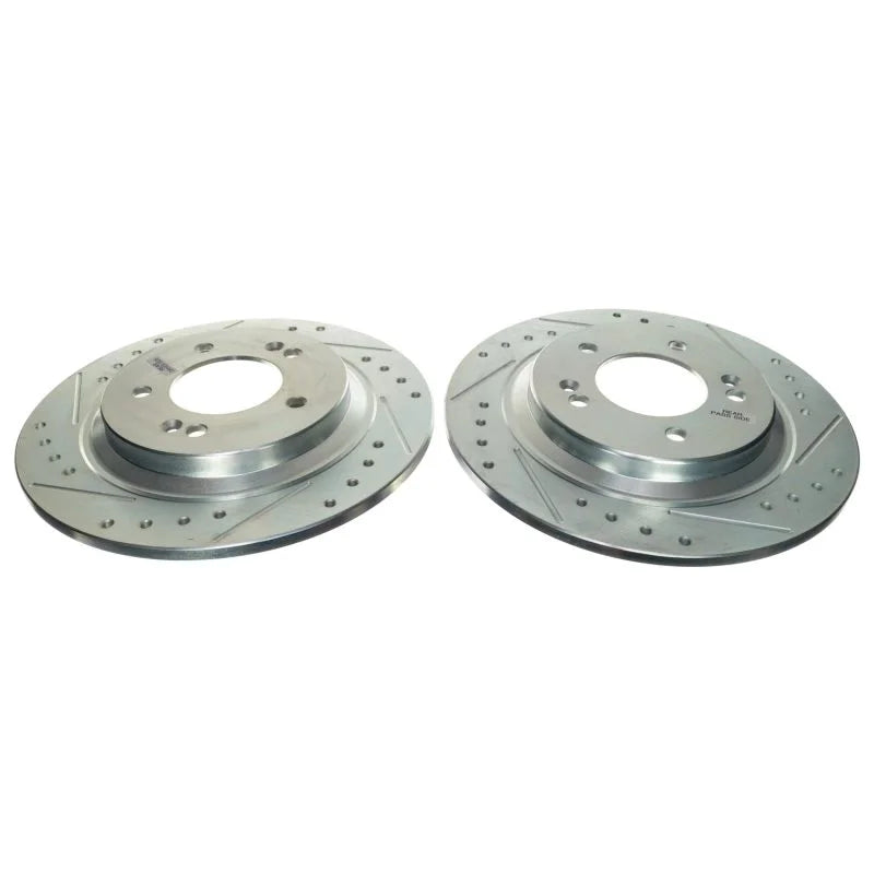 PowerStop Rear Drilled & Slotted Rotor (Pair) fits 2020-2025 Hyundai Sonata Hybrid / 2021 Hyundai Sonata N / 2020-2025 Hyu...