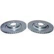 Load image into Gallery viewer, PowerStop Rear Drilled &amp; Slotted Rotor - Pair fits 2020-2024 Tesla Y Performance