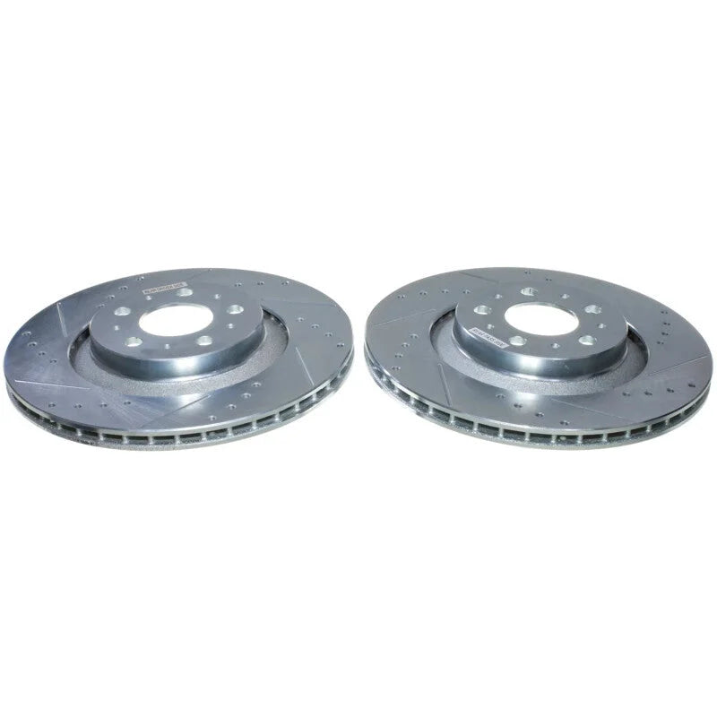 PowerStop Rear Drilled & Slotted Rotor - Pair fits 2020-2024 Tesla Y Performance