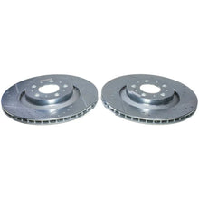 Load image into Gallery viewer, PowerStop Rear Drilled &amp; Slotted Rotor - Pair fits 2020-2024 Tesla Y Performance