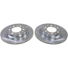 Load image into Gallery viewer, PowerStop Rear Drilled &amp; Slotted Rotor - Pair fits 2023-2025 Toyota Sequoia / 2024-2025 Toyota Tacoma / 2022-2025 Toyota T...