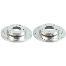 Load image into Gallery viewer, PowerStop Rear Drilled &amp; Slotted Rotor - Pair fits Nissan Sentra / 2022-2024 Nissan Sentra S / 2020-2025 Nissan Sentra SR