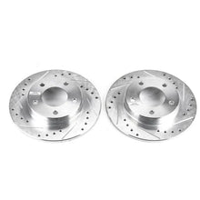 Load image into Gallery viewer, PowerStop Rear Drilled &amp; Slotted Rotors Pair fits 1993-1997 Ford Probe / 1997 Ford Probe GTS / 1993-1996 Ford Probe SE / 1...