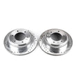 Load image into Gallery viewer, PowerStop Rear Drilled &amp; Slotted Rotors Pair fits 1996-1999 Acura SLX / 1994-2002 Honda Passport / 1993 1994 Isuzu Amigo /...
