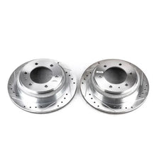 Load image into Gallery viewer, PowerStop Rear Drilled &amp; Slotted Rotors Pair fits 1996-1999 Acura SLX / 1994-2002 Honda Passport / 1993 1994 Isuzu Amigo /...