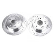 Load image into Gallery viewer, PowerStop Rear Drilled &amp; Slotted Rotors Pair fits 2016-2022 Acura ILX / 2009-2014 Acura TSX / 2008-2020 Honda Accord EX / ...