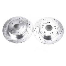 Load image into Gallery viewer, PowerStop Rear Drilled &amp; Slotted Rotors Pair fits 2016-2022 Acura ILX / 2009-2014 Acura TSX / 2008-2020 Honda Accord EX / ...