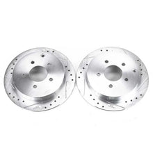 Load image into Gallery viewer, PowerStop Rear Drilled &amp; Slotted Rotors Pair fits 2002-2007 Buick Rendezvous / 2002-2005 Chevrolet Venture / 2005 Chevrole...