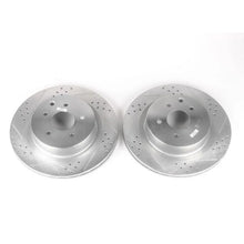 Load image into Gallery viewer, PowerStop Rear Drilled &amp; Slotted Rotors Pair fits 2003 2004 Infiniti G35 / 2003-2009 Nissan 350Z / 2005 Nissan 350Z 35TH - Main Product Vie...