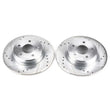 Load image into Gallery viewer, PowerStop Rear Drilled &amp; Slotted Rotors Pair fits 2003-2005 Mercedes-Benz C230 / 2003-2005 Mercedes-Benz C240 / 2006 2007 ...