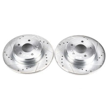 Load image into Gallery viewer, PowerStop Rear Drilled &amp; Slotted Rotors Pair fits 2003-2005 Mercedes-Benz C230 / 2003-2005 Mercedes-Benz C240 / 2006 2007 ...