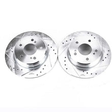 Load image into Gallery viewer, PowerStop Rear Drilled &amp; Slotted Rotors Pair fits 2004-2008 Chrysler Crossfire / 1990-1993 Mercedes-Benz 300CE / 1993 Merc...