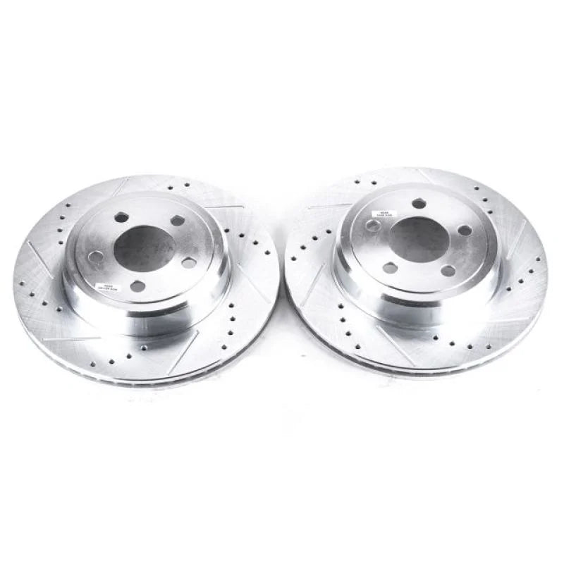 PowerStop Rear Drilled & Slotted Rotors Pair fits 2005-2010 Chrysler 300 / 2005-2020 Chrysler 300 C / 2008 Chrysler 300 LX...
