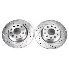 Load image into Gallery viewer, PowerStop Rear Drilled &amp; Slotted Rotors Pair fits 2006-2009 Audi A3 / 2006-2009 Audi A3 Quattro / 2009 2010 Volkswagen CC ...