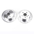 Load image into Gallery viewer, PowerStop Rear Drilled &amp; Slotted Rotors Pair fits 2007-2012 Lexus ES350 / 2011 2012 Toyota Avalon / 2008-2012 Toyota Avalo...
