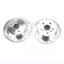 Load image into Gallery viewer, PowerStop Rear Drilled &amp; Slotted Rotors Pair fits 2007-2012 Lexus ES350 / 2011 2012 Toyota Avalon / 2008-2012 Toyota Avalo...