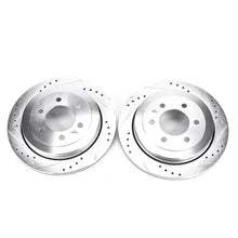 Load image into Gallery viewer, PowerStop Rear Drilled &amp; Slotted Rotors Pair fits 2007-2017 Ford Expedition / 2007-2017 Ford Expedition EL / 2007-2010 For...