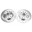 Load image into Gallery viewer, PowerStop Rear Drilled &amp; Slotted Rotors Pair fits 2008 Audi A3 / 2011-2013 Volkswagen Golf / 2006 2007 Volkswagen Jetta 2....
