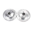 Load image into Gallery viewer, PowerStop Rear Drilled &amp; Slotted Rotors Pair fits 2008-2012 Infiniti EX35 / 2013 Infiniti EX37 / 2011 Infiniti G25 / 2005-...