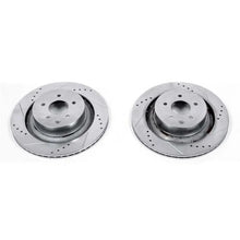 Load image into Gallery viewer, PowerStop Rear Drilled &amp; Slotted Rotors Pair fits 2009 2010 Infiniti G37 / 2011-2013 Infiniti G37 IPL / 2008-2010 Infiniti...
