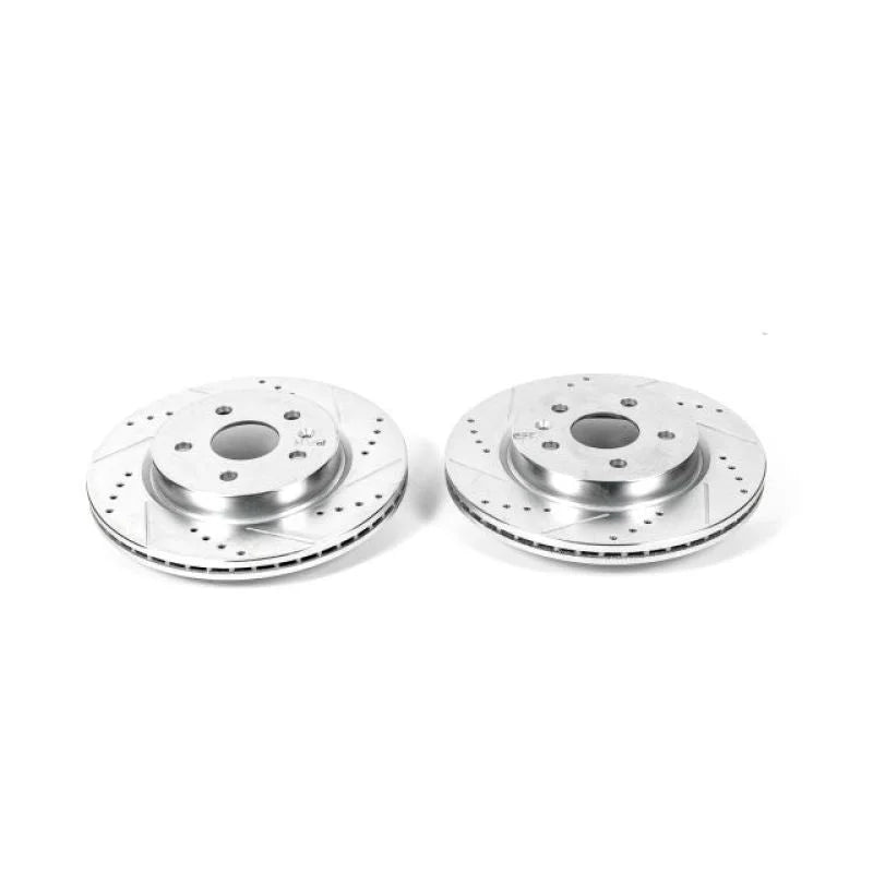 PowerStop Rear Drilled & Slotted Rotors Pair fits 2010 Buick Allure / 2012-2016 Buick LaCrosse / 2010 2011 Buick LaCrosse ...