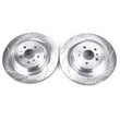 Load image into Gallery viewer, PowerStop Rear Drilled &amp; Slotted Rotors Pair fits 2013-2016 Mercedes-Benz GL350 / 2014-2016 Mercedes-Benz GL450 / 2014-201...